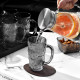 Zhibai household high-looking glacier pattern glass set