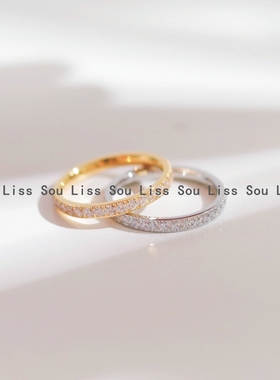 轻奢小众高级感锆石食指戒指