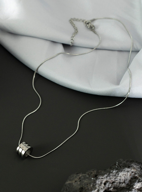 钛钢蛇骨链男女项链锁骨链