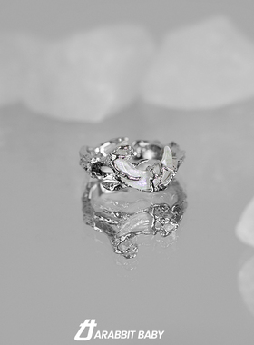 男女小众日月设计戒指指环