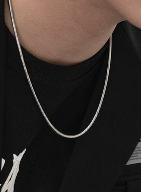 钛钢蛇骨链男女项链锁骨链