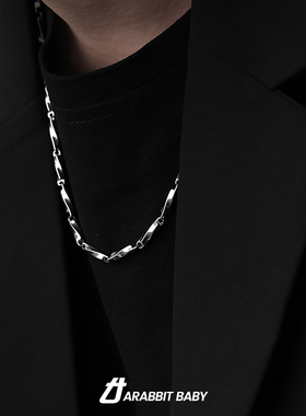 钛钢莫比乌斯项链男潮高街设计感