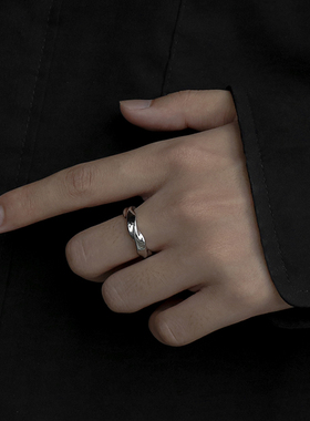 戒指男高级感时尚莫比乌斯钛钢