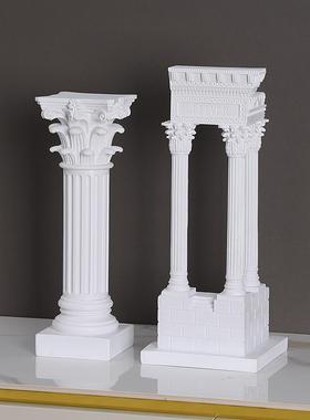 希腊古城神庙欧式装饰摆件