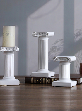 北欧罗马柱展示台摆件拍照道具