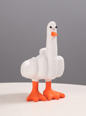 跨境抽象小玩意香蕉鸭摆件