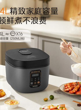 志高0涂层不锈钢智能电饭煲