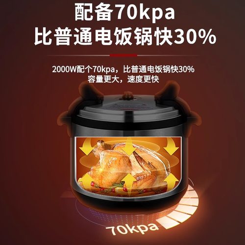 志高新款大型电压力锅商用大容量8L11L-50L电饭锅饭店酒店高压煲 - 图2