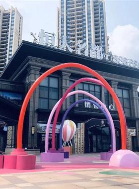 户外玻璃钢热气球雕塑商场美陈网红打卡景区公园园林景观装饰摆件