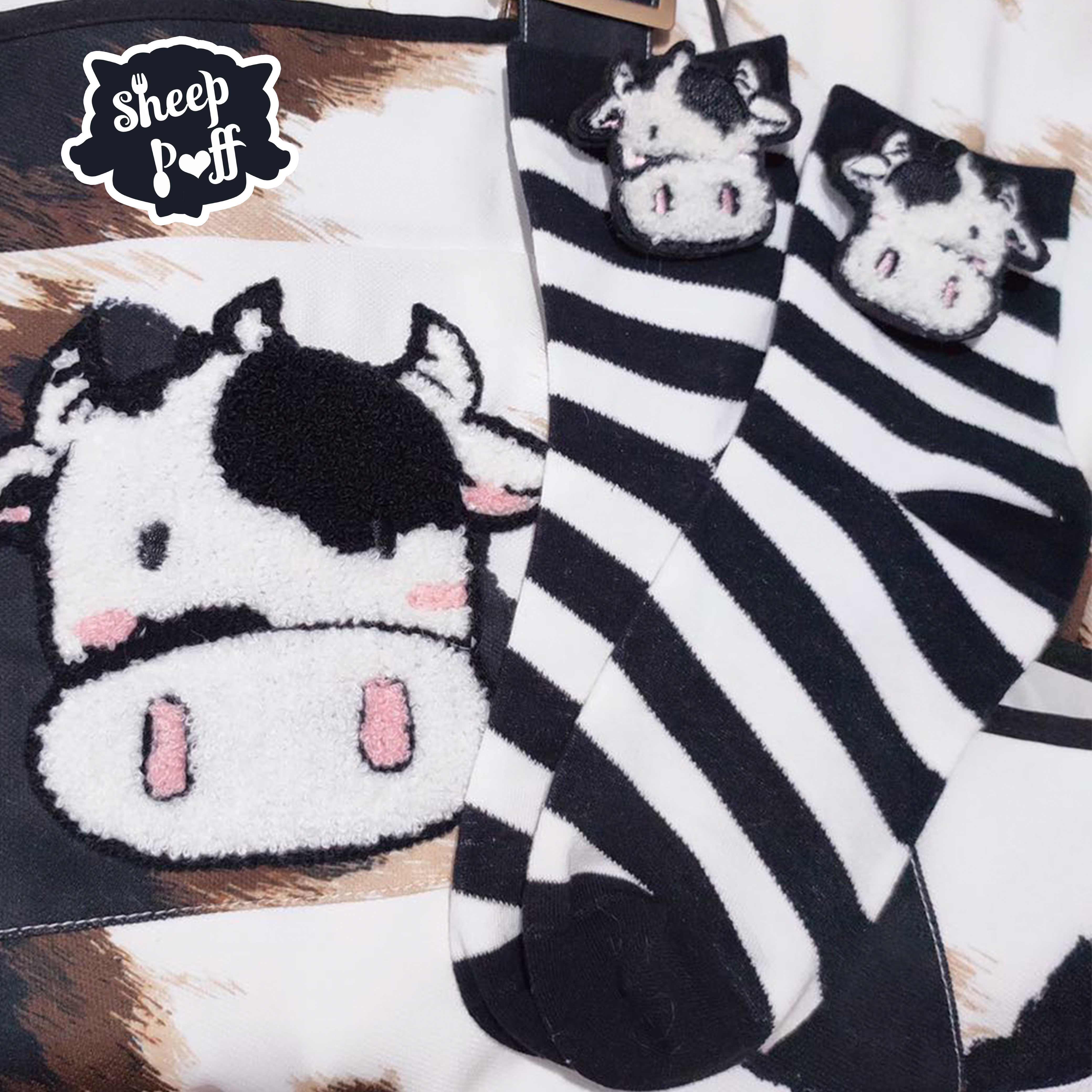 绵羊泡芙原创日系lolita ins棉袜子 绵羊泡芙短袜/打底袜/丝袜/美腿袜