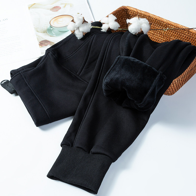 秋季外穿加绒时尚潮托腹款孕妇裤子 sqog孕妇打底裤