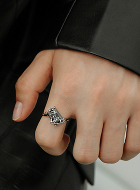 男女合金原创蝙蝠设计戒指