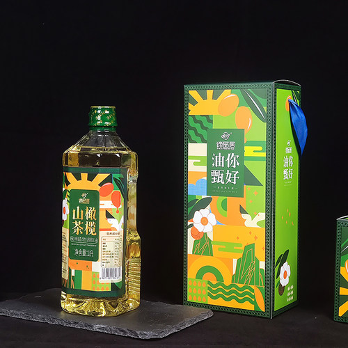 谛品居食用山茶橄榄植物调和油礼盒装家用春节年货送客户节日礼品 - 图2
