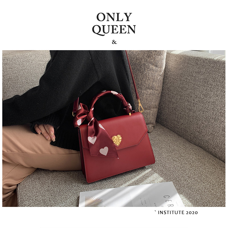 红色小ck新款2020潮女士仙女手提包 唯女王女士包袋