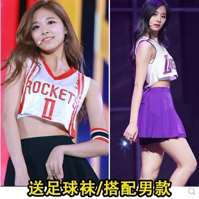 Twice同款啦啦队演出服装团队班服足球宝贝啦啦操运动会表演服夏 虎窝淘