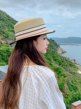 草帽女夏季遮阳防晒百搭帽子