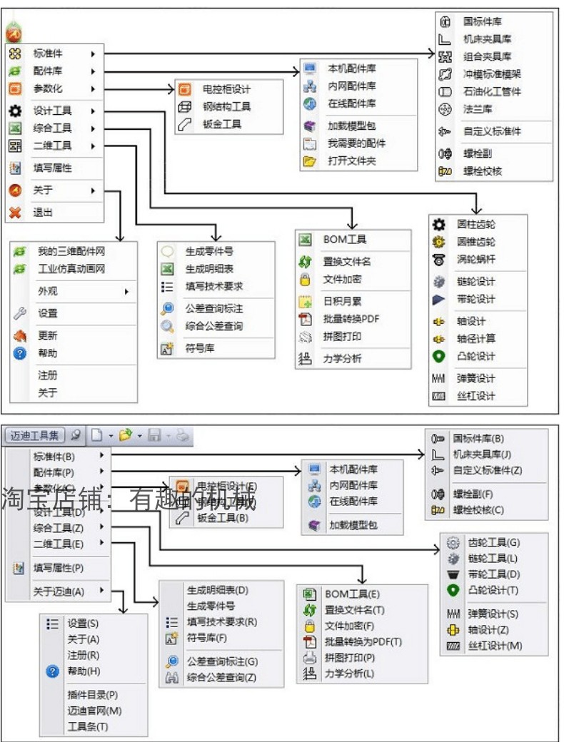 迈迪工具集V5.5和V6.0标准件模型库三维选型sw三维solidworks插件-图0