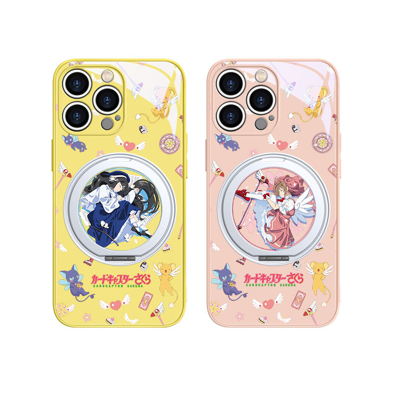 百变小樱适用华为小米苹果16磁吸手机壳带支架iPhone15plus大道寺知世14pro闺蜜13少女心12支点壳mate70/60套,淘宝优惠券,粉丝福利购,淘宝优惠卷