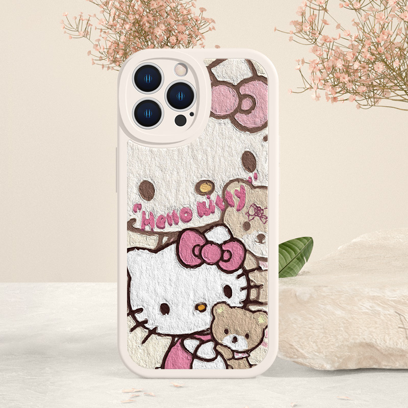 helloKitty手机壳适用苹果14Pro新款iPhone15/13Promax凯蒂猫11小羊皮se卡通12mini可爱xsmax/xr女款8plus套7 - 图2