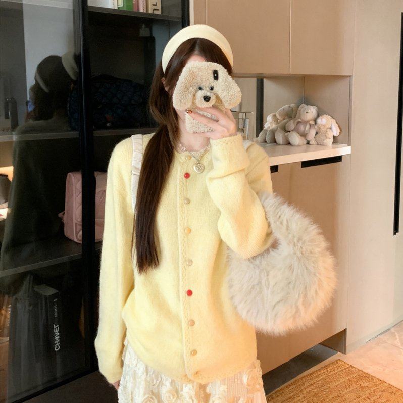 实拍大码女秋彩色纽扣慵懒宽松针织开衫上衣温柔风软糯糖果色毛衣,淘宝优惠券,粉丝福利购,淘宝优惠卷