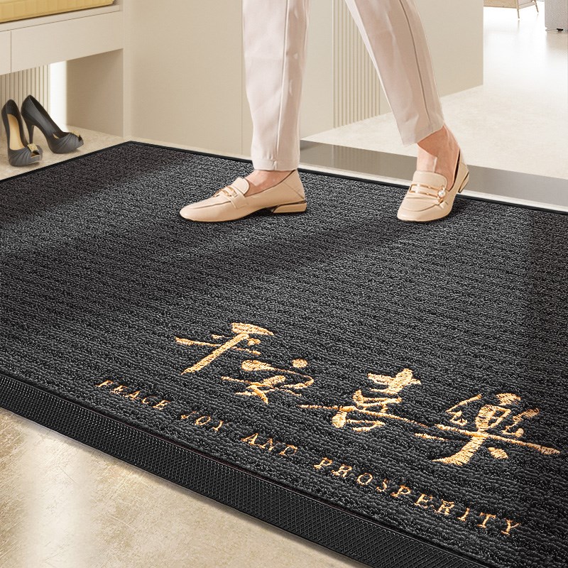 地垫入户门垫轻奢高级感耐脏除尘进门脚垫子玄关门口免洗防滑地毯 - 图3