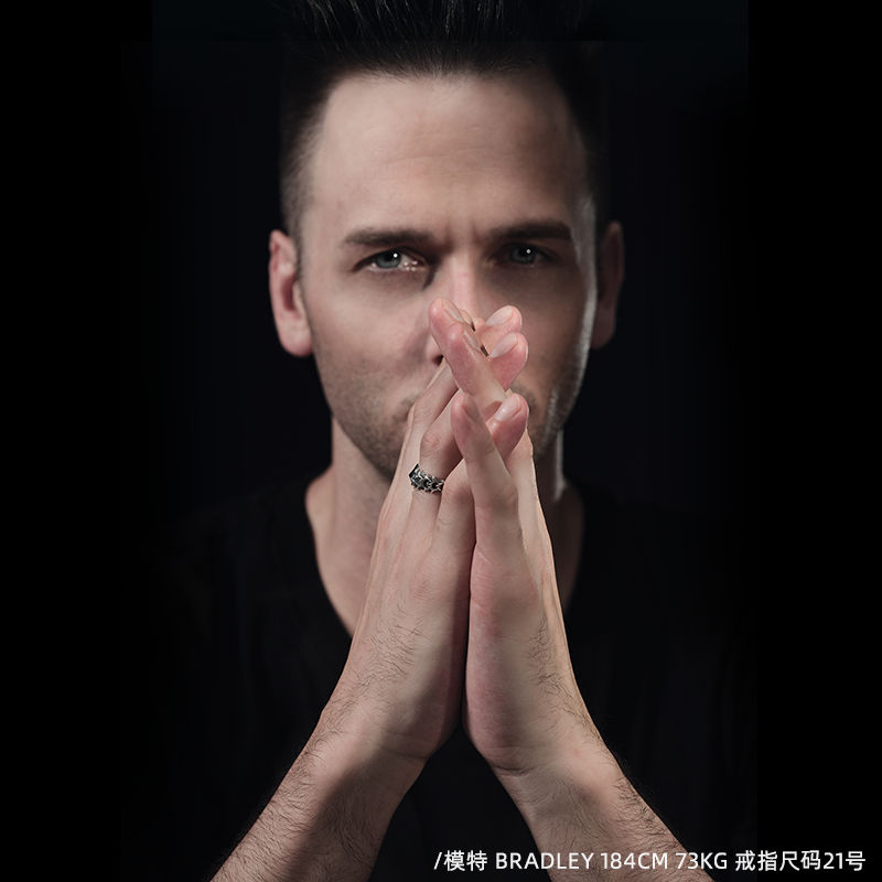 [商场同款]rockride龙骨龙鳞潮对戒 rockride戒指/指环