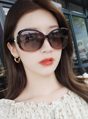 近视偏光圆脸可配带有度数太阳镜