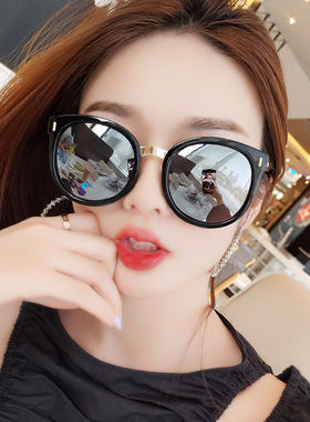 墨镜韩版偏光ins圆脸显瘦太阳镜