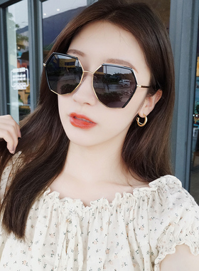 墨镜韩版偏光圆脸显瘦太阳眼镜