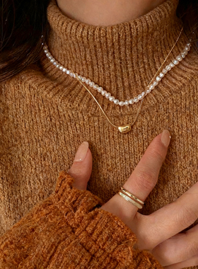 双层珍珠项链女2025新款