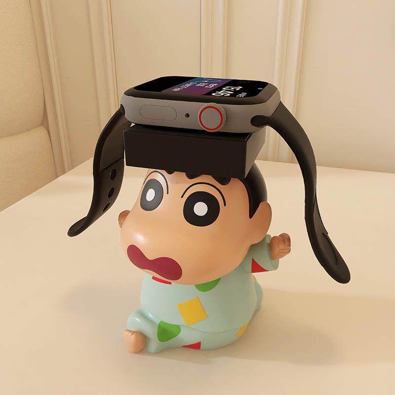 可爱蜡笔小新适用于苹果s9电话手表底座支架gt4iwatchs9摆件,淘宝优惠券,粉丝福利购,淘宝优惠卷