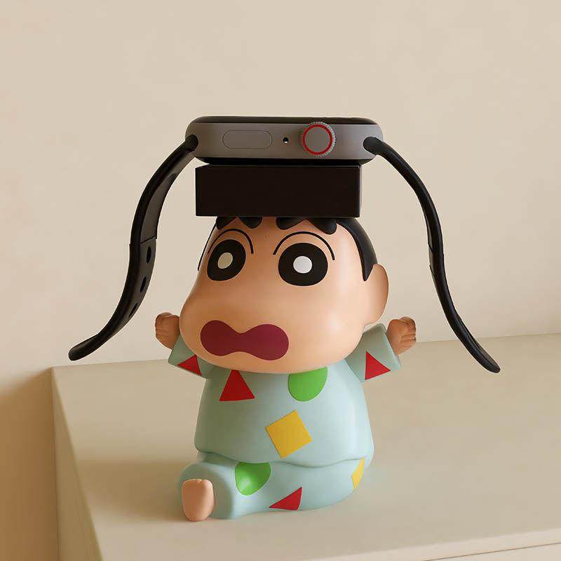 可爱蜡笔小新适用于苹果s9电话手表底座支架gt4iwatchs9摆件,淘宝优惠券,粉丝福利购,淘宝优惠卷