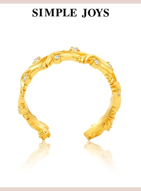 藤蔓开口925纯银戒指女