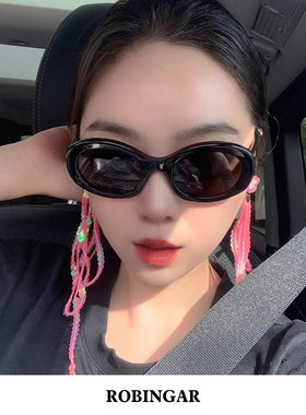 GM圆形墨镜女高级感ins防紫外线