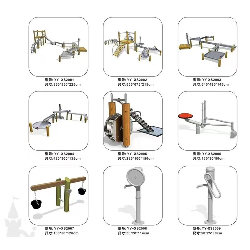 幼儿园戏水玩具儿童户外玩水设备不锈钢阿基米德取水器水车压水器 - 图3