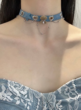 NiceMood快乐小狗项链choker颈链