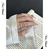 Fine glitter hollow plain ring multi-layered ring new gift