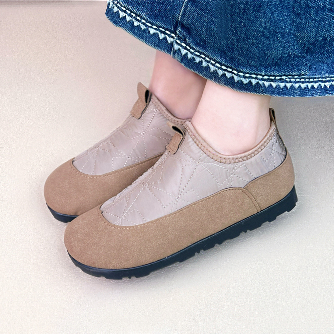 老北京布鞋女棉鞋冬季一脚蹬妈妈鞋子软底时尚雪地靴防滑百搭短靴,淘宝优惠券,粉丝福利购,淘宝优惠卷