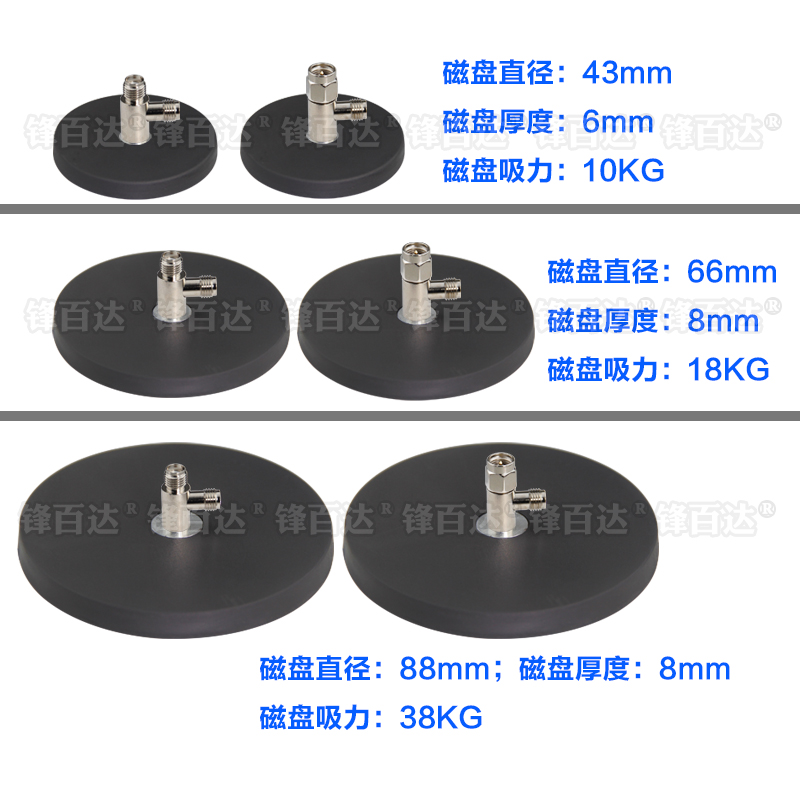 两用SMA头天线磁吸底座2.4G WIFI路由器网卡LORA NB 3G 4G 5G外置 - 图2