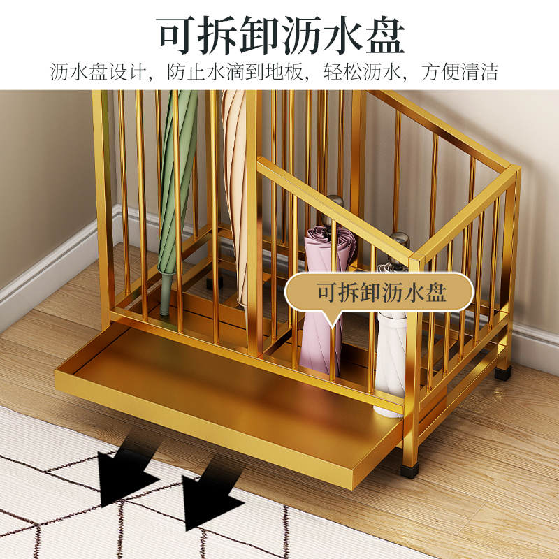 雨伞架收纳架家用门口伞桶公司商店便民放伞神器雨伞沥水存放置架 - 图1