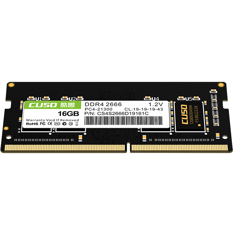 cuso/酷兽DDR4 16G 2666/3200笔记本电脑超频内存条兼容2400 2133