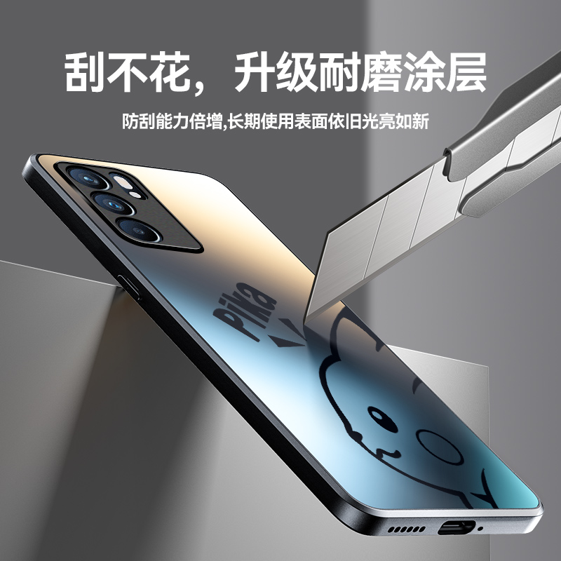 适用于OPPOReno6手机壳opopreno6pro保护套oppreno6por简约0pp0卡通rano6男女oporeon6pr0软边opp0防摔外壳 - 图2