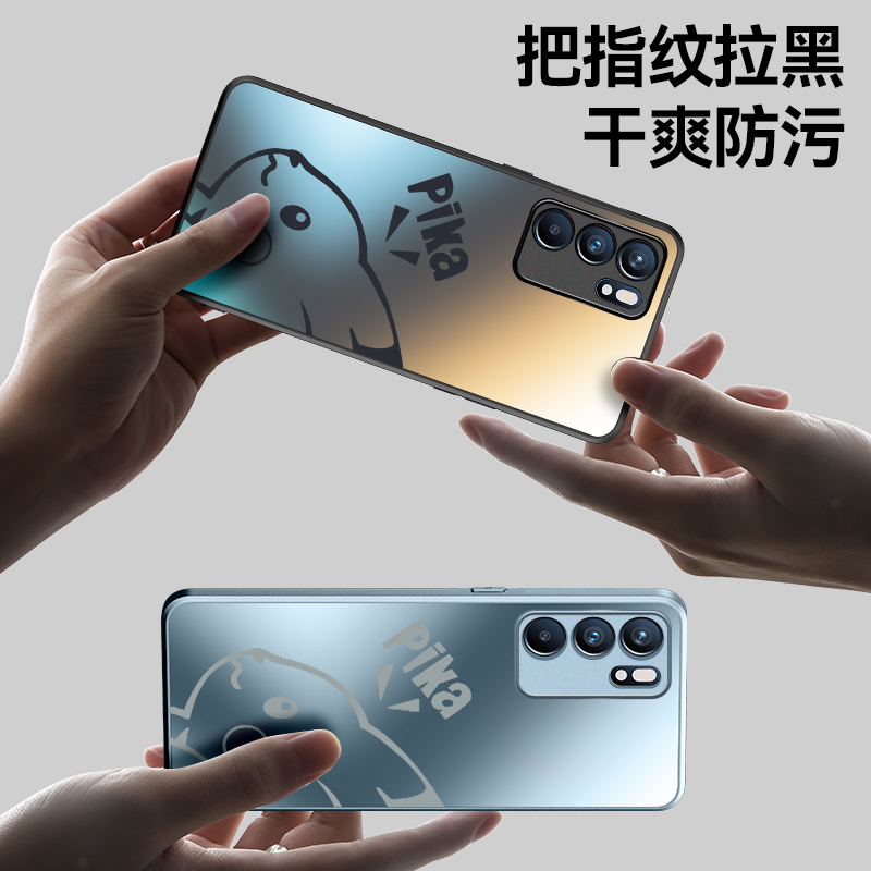 适用于OPPOReno6手机壳opopreno6pro保护套oppreno6por简约0pp0卡通rano6男女oporeon6pr0软边opp0防摔外壳 - 图1