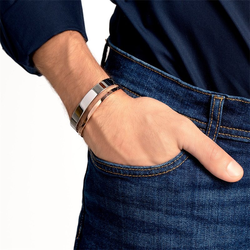 ck /calvin klein护刻系列银色手镯 天猫国际时尚直营手镯