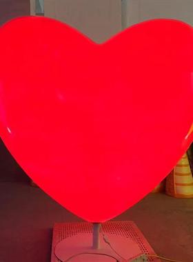 爱心造型摆件玻璃钢心形气球糖果雕塑商场园林景观网红打卡装饰品