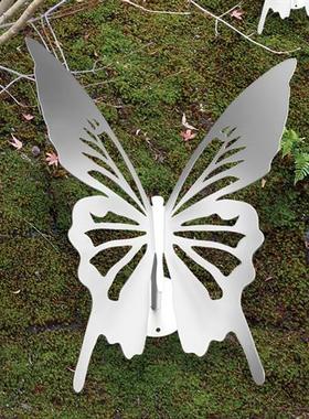 户外不锈钢蝴蝶摆件城市广场景观雕塑公园小区摆设花园装饰品直销