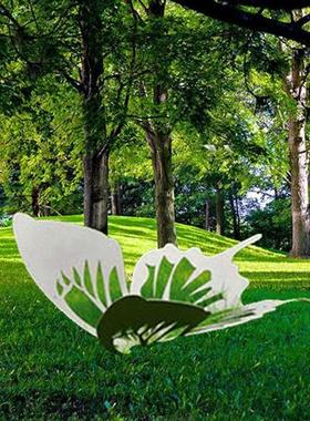 户外不锈钢雕塑仿真蝴蝶摆件公园景观昆虫摆设金属花园动物装饰品