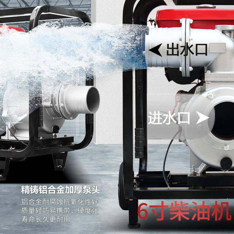 电启动柴油机抽水机大流量自吸污水泵农用灌溉四冲程汽油机抽水泵,淘宝优惠券,粉丝福利购,淘宝优惠卷
