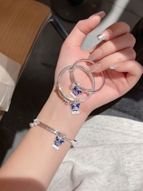 Hong Kong is giving birth to the silver 999 parent-child Pure Silver Bracelet Cartoon Coulomi Bell bracelet Little crowdgiving girlfriend gifts