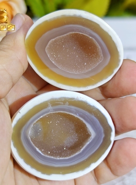 灵蟾晶舍｜口袋怀金｜天然玛瑙软糖水晶迷你聚宝盆招财摆件495